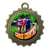 10 PK of Female Cross Country Gold Medals Trophy Award with Neck Ribbons D03-FCL445 view 1