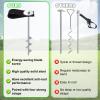 Eurmax USA Ground Anchors Screw in Trampoline Anchors High Wind Tent Stakes Heavy Duty Ground Stakes Trampoline Stakes Anchor Kit Set of 4 Bonus 4 Strong Belt (Silver) view 4