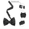 Allegra K Men's Polka Dots Pre-Tied Bowknot Bow Ties Work Formal Party Tuxedo Bowties One Size Black White view 3