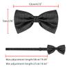 Allegra K Men's Polka Dots Pre-Tied Bowknot Bow Ties Work Formal Party Tuxedo Bowties One Size Black White view 4