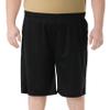 Big and Tall Shorts for Men Basketball Shorts Athletic Lightweight Dry-Fit Training Workout Shorts Zipper Pockets Black view 1