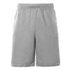 Big and Tall Shorts for Men Basketball Shorts Athletic Lightweight Dry-Fit Training Workout Shorts Zipper Pockets Gray view 2