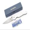 Mcusta Seki Japan Tactility Elite MC-126D White Corian Damascus Folding Pocket Knife view 2