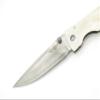 Mcusta Seki Japan Tactility Elite MC-126D White Corian Damascus Folding Pocket Knife view 4