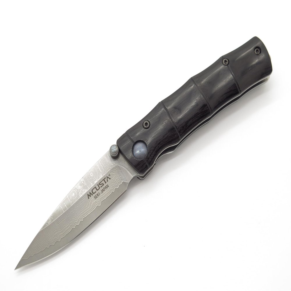 Mcusta Seki Japan Shinra Emotion MC-76DP VG-10 Damascus Folding Pocket Knife Black