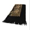 Urban CoCo Women's Embroidered Oversize Tassel Shawl Scarf Wraps for Women (#3-Black) view 4