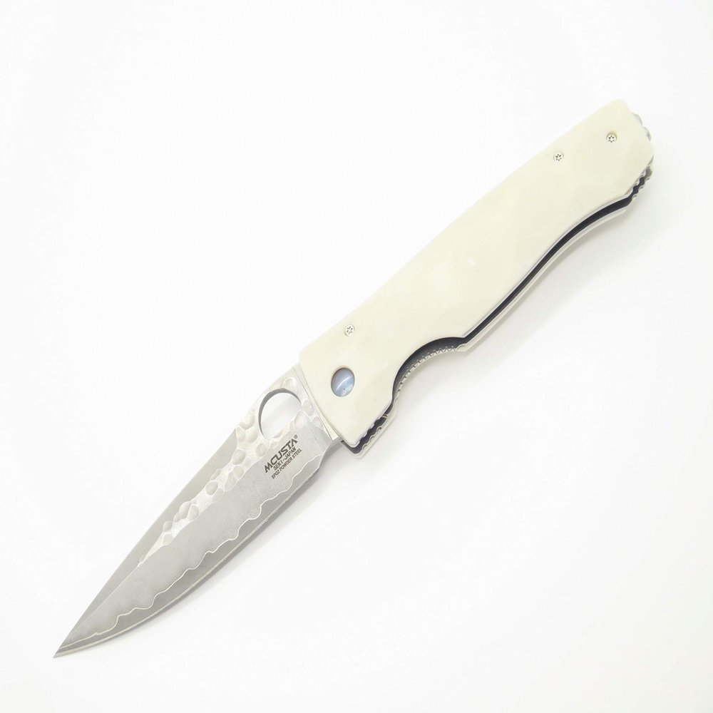 Mcusta Seki Japan Tactility Elite MC-126G White Corian SPG2 San Mai Folding Knife