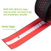 BESTYMXY Road Bike Handlebar Tapes Made of EVA+PU, Professional Road Bicycle Bar Tape, Racing Bike Handle Wraps, Bicycle Handlebar Grips Cover with End Plugs (Black) view 3