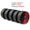 BESTYMXY Road Bike Handlebar Tapes Made of EVA+PU, Professional Road Bicycle Bar Tape, Racing Bike Handle Wraps, Bicycle Handlebar Grips Cover with End Plugs (Black) view 4
