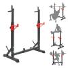 PLKO Multi-Function Squat Press Barbell Rack Stand, Height Adjustable BarbellMax Load 550lbs,Fitness Exercise Equipment Home Gym view 1