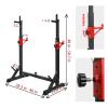 PLKO Multi-Function Squat Press Barbell Rack Stand, Height Adjustable BarbellMax Load 550lbs,Fitness Exercise Equipment Home Gym view 2