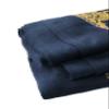 Urban CoCo Women's Embroidered Oversize Tassel Shawl Scarf (#2-Navy Blue) view 3