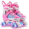 Gonex Roller Skates for Girls Kids Boys Women with All Light Up WheelsAdjustable Rollerskates for Beginners Toddler Youth, Gift for Indoor Outdoor view 1
