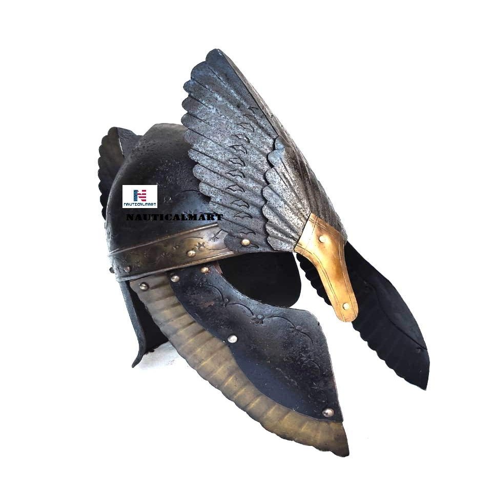 Nautical-Mart King Elendil Armour Helmet Black