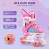 Gonex Roller Skates for Girls Kids Boys Women with All Light Up WheelsAdjustable Rollerskates for Beginners Toddler Youth, Gift for Indoor Outdoor view 3