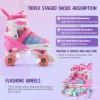 Gonex Roller Skates for Girls Kids Boys Women with All Light Up WheelsAdjustable Rollerskates for Beginners Toddler Youth, Gift for Indoor Outdoor view 4