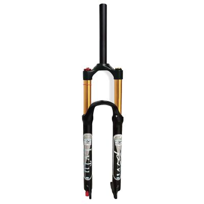 LvTu 26 27.5 29 Inch Mountain Bike Suspension Air Fork, 120mm Travel Rebound Adjust Front Forks for 1.5-2.45" Tire (Color : Straight-Manual Lock Out, Size : 26 inch)