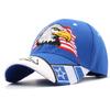 Anna-Kaci USA American Flag Patriotic Eagle Hawk Embossed 3D Adjustable Velcro Baseball Caps Hats, SkyBlue USA view 1