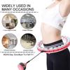 DOUDOUR Weighted Smart Hoop for Adults and Kids Exercising, Adjustable Auto-Spinning Fitness Hoop,Pink,24 Sections view 2