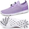 DOUSSPRT Women's Water Shoes Quick Drying Sports Aqua Shoes Purple Size 9 view 1