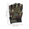Garneck 1 Pair Half Finger Gloves Breathable Camouflage Antiskid Gloves for Children Cycling Biking Skateboard Roller Skating Outdoor Sports view 2