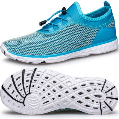 DOUSSPRT Women's Water Shoes Quick Drying Sports Aqua Shoes SkyBlue Size 7.5