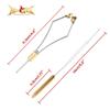 HERCULES Fly Tying Kit - Bobbin Thread Holder, Wire Threader, Knot Whip Finisher, Hackle Plier, Bodkin, Lure Making Accessories (5pcs) view 3