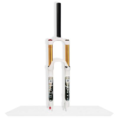 LvTu 26 27.5 29 Inch Magnesium Alloy Mountain Bike Suspension Fork, 120mm Travel Air Pressure Shock Absorber Front Fork for 1.5-2.45" Tire (Color : Straight-Manual Lockout, Size : 27.5)