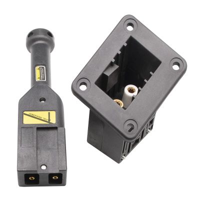 CLUBRALLY EZGO Rectangular Style 48V PowerWise Charger Receptacle and W/Handle Plug Kit Fits Shuttle and ST Express Electric cart 73051-G30 73051-G20