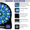 Turnart Electronic Dart Board,13 inch Illuminated Segments Light Based Games Electric Dartboard for Adults Tested Tough Segment for Enhanced Durability Professional with Scoring (Blue) view 3