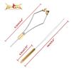 HERCULES Fly Tying Tools, Fly Tying Kit with Bobbin Thread Holder, Wire Threader, Knot Whip Finisher, Hackle Plier, Bodkin, Fly Fishing Lure Making Accessories (2pcs Bobbin + 1pcs Threader) view 2