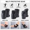 Adult/Child Knee Pads Elbow Pads Wrist Guards 3 in 1 Protective Gear Set for Skateboarding Inline Roller Biking Roller Skating Cycling Outdoor Sports Black M view 2