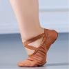 MSMAX Dance Flats Performa Stretch Tan Ballet Slipper for Girls 1.5 M US Little Kid view 3
