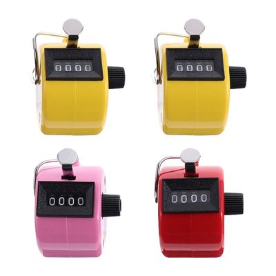 BESPORTBLE 4 Pcs Tally Counter Mechanical Clicker Digital Handheld Tally Counter for Row People Lap Knitting Random Color