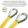 X XBEN Outdoor Climbing Rope, 8MM Diameter Static Rock Climbing Rope 40M(132ft) Tree Climbing Rappelling Rope with Hooks, Escape Rope Fire Rescue Parachute Rope view 4