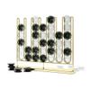 Umbra STAX Four-in-A-Row Table Game for Adults, Brass view 1