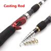 H/A ZYHYD New 1.65m Telescopic rotatable Rotating Carbon cast Casting Fishing Rod ice Fishing Rod sea Rod ZYHYD (Size : Spinning Rod) view 3