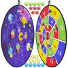 BooTaa 2 Pack 29" Large Dart Board Game Set with 20 Sticky Balls, Indoor/Sport Outdoor Fun Party Play Games, Boys Girls Toys, Birthday Toy Gifts for 3 4 5 6 7 8 9 10 11 12 Year Old Boys Girls Kids view 1
