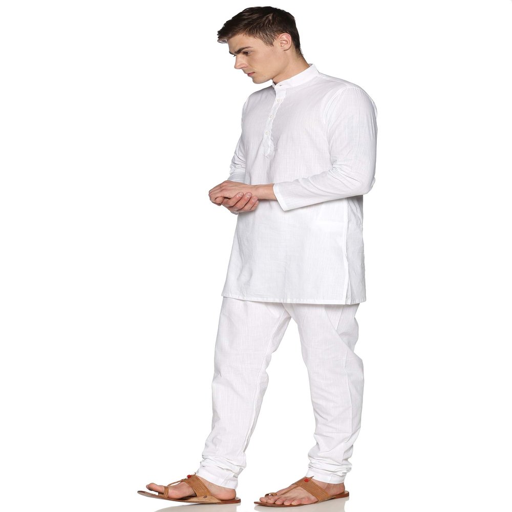 SETHUKRISHNA MENS WHITE KURTA WITH PYJAMA