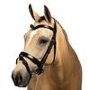 Flexible Fit Equestrian Black Snaffle Bridle 'Riley' Cob view 2