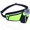 Running Belt Waist Pack with Water Bottle Holder Reflective Fanny Pack with Adjustable Straps Sport Pouch Belt for Fitness Jogging Hiking Travel-Green view 1