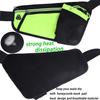 Running Belt Waist Pack with Water Bottle Holder Reflective Fanny Pack with Adjustable Straps Sport Pouch Belt for Fitness Jogging Hiking Travel-Green view 2