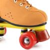 Adult Double Row Roller Skates, Girls Roller Skates, Four PU Wheel Cowhide Quad Skates, for Women Beginner Indoor and Outdoor,Transparent-UK 2/EU 34 view 3