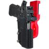 Pro Heavy Duty Competition Holster fits Staccato C2 (Right-Hand Draw, Red/Carbon Fiber) view 1