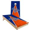 Skip's Garage New York Triangle Themed #6 Cornhole Set - Backyard 2x4 (Weather Bags) - Include Case + Hole + Edge view 1