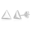 1 Pair Adabele Real Solid 925 Sterling Silver Hypoallergenic Stud Earrings Dainty Small Tiny Triangle Delta Ear Studs for Women Birthday Gift SSE91-1 view 1