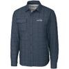 Cutter & Buck Men's Charcoal Seattle Seahawks Rainier Shirt Jacket view 1