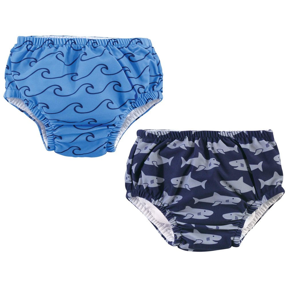 Hudson Baby Unisex Baby Swim Diapers, Sharks, 6-12 Months