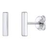 1 Pair Adabele Real Solid 925 Sterling Silver Hypoallergenic Stud Earrings Dainty Small Tiny Bar Ear Studs for Women Birthday Gift SSE101-1 view 1