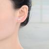 1 Pair Adabele Real Solid 925 Sterling Silver Hypoallergenic Stud Earrings Dainty Small Tiny Bar Ear Studs for Women Birthday Gift SSE101-1 view 2